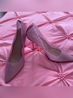 Stiletto crystal, pink Heels